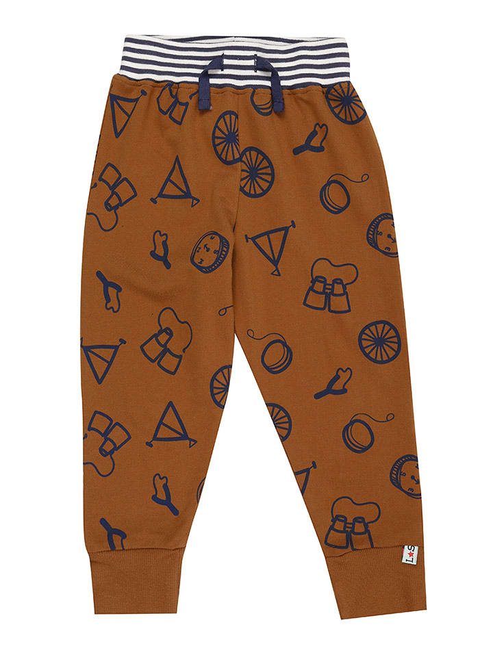 Lilly and Sid Spodnie dresowe w kolorze jasnobrązowym rozmiar: 80/86