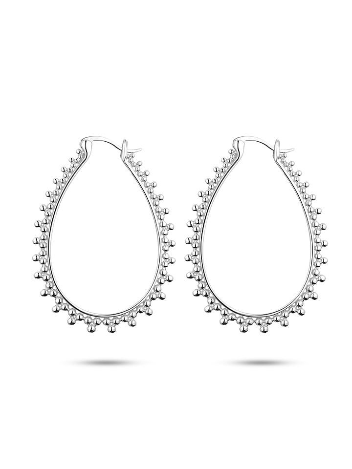 Nomad Srebrne kolczyki-kreole rozmiar: onesize