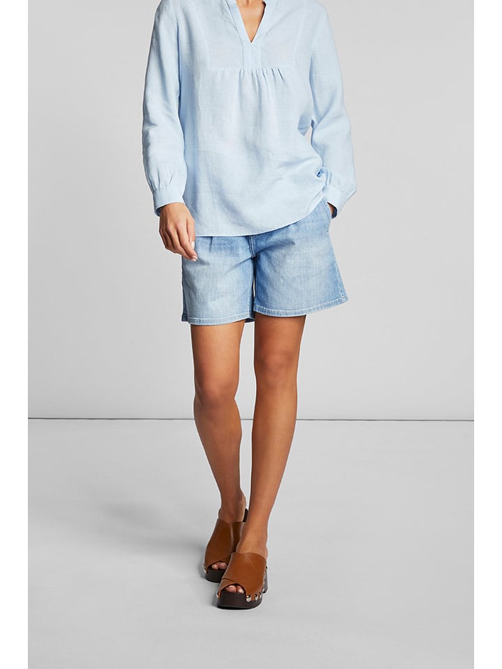 Rich & Royal Lniana bluzka w kolorze błękitnym rozmiar: 40