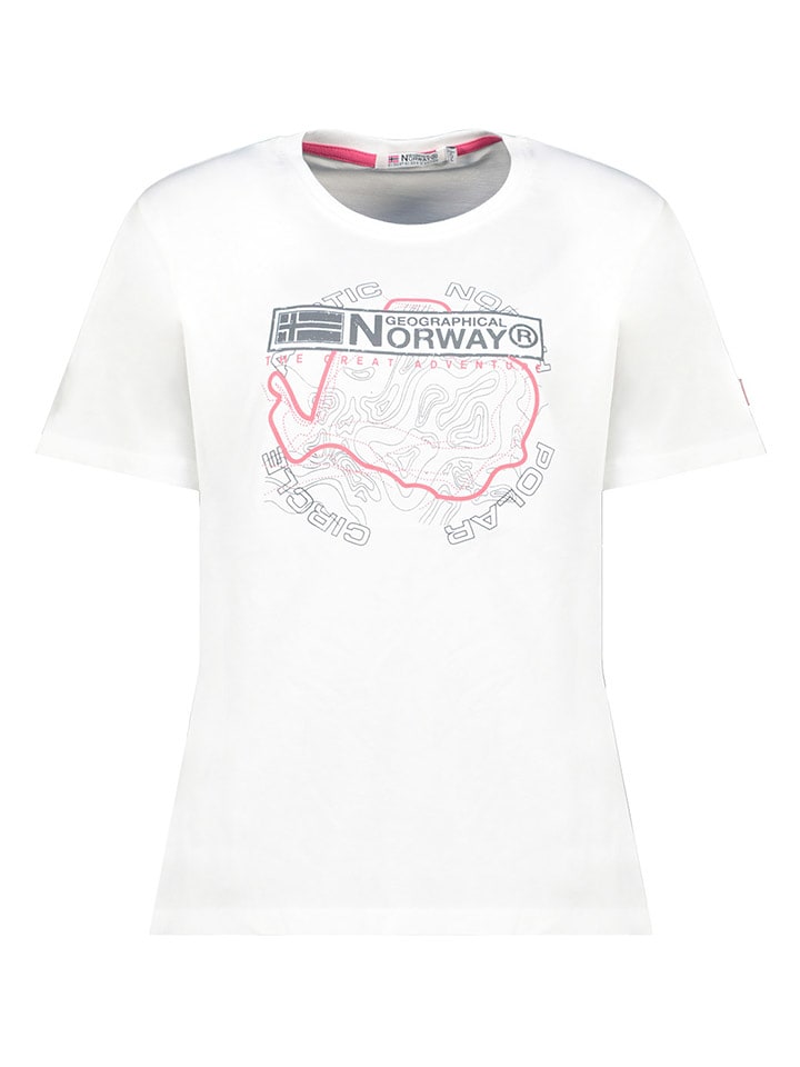 Geographical Norway Koszulka w kolorze białym rozmiar: XL