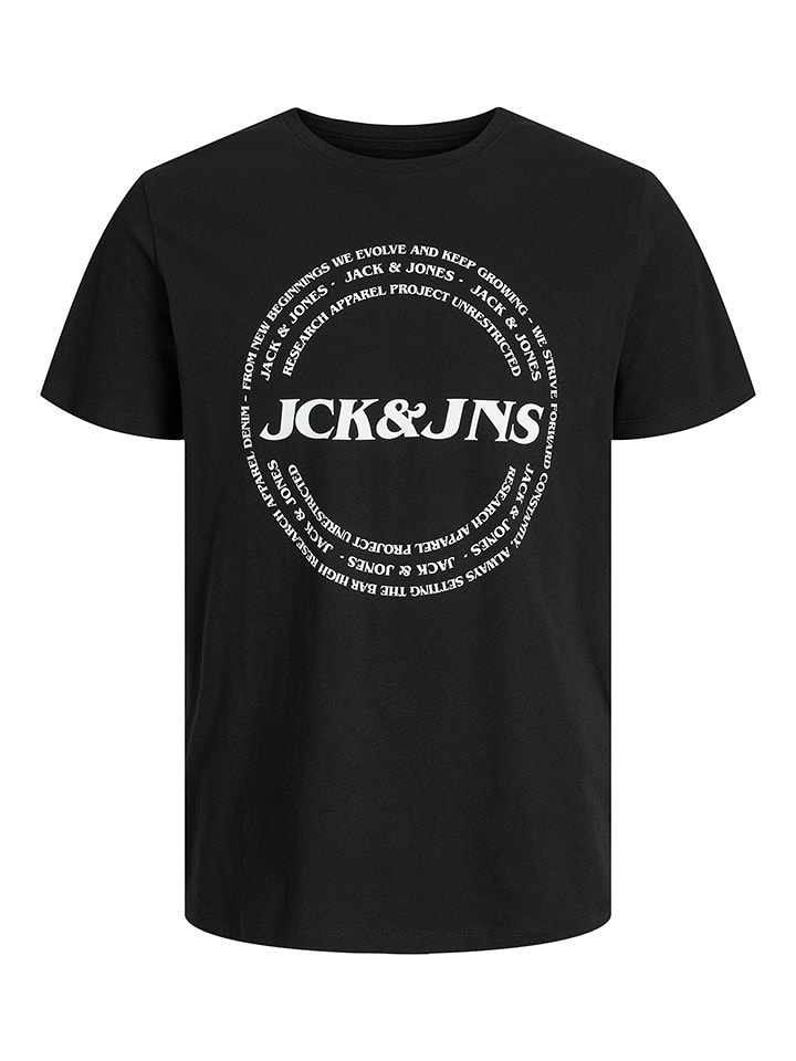 Jack & Jones Koszulka "Jake" w kolorze czarnym rozmiar: M