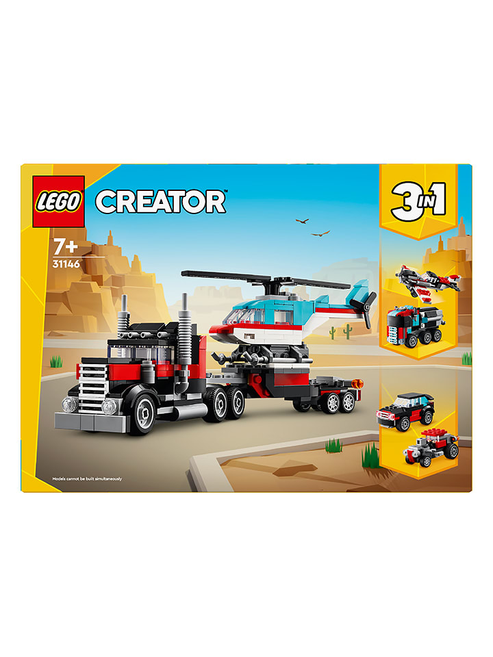 LEGO LEGO® Creator 31146 Low loader with helicopter - 7+ rozmiar: onesize