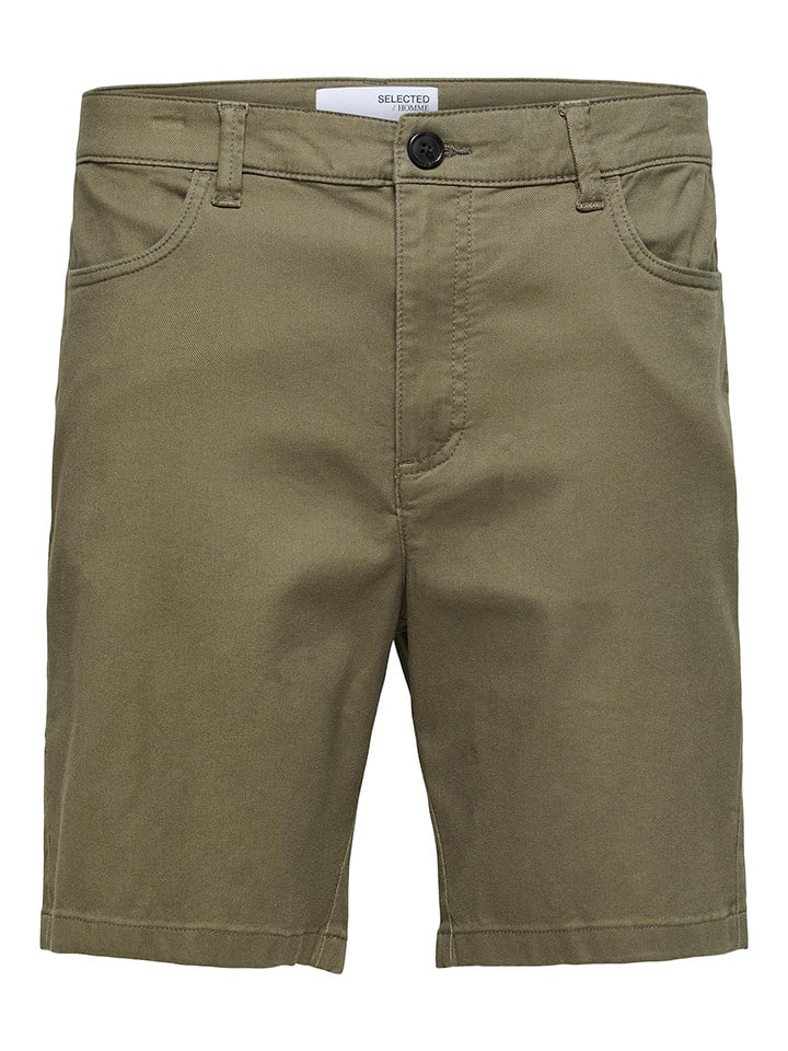 SELECTED HOMME Bermudy "Carlton" w kolorze zielonym rozmiar: M