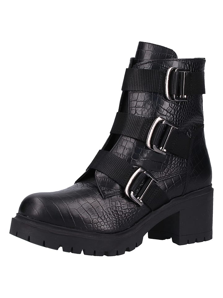 ILC Skórzane botki w kolorze czarnym rozmiar: 41