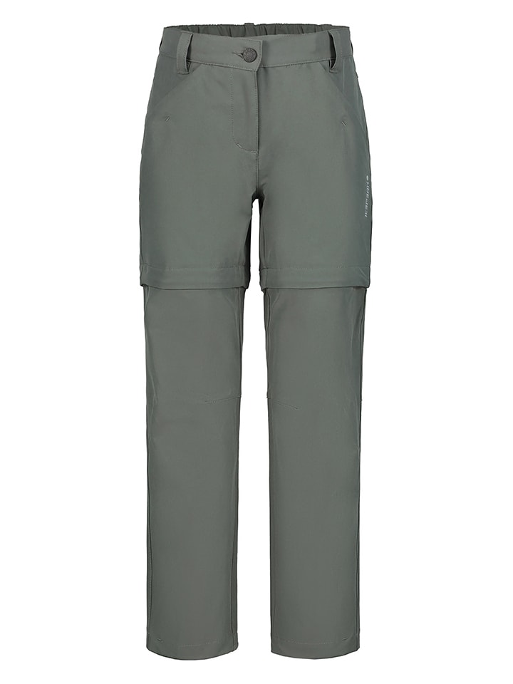 Icepeak Spodnie funkcyjne Zip-Off "Kano" w kolorze szarym rozmiar: 140
