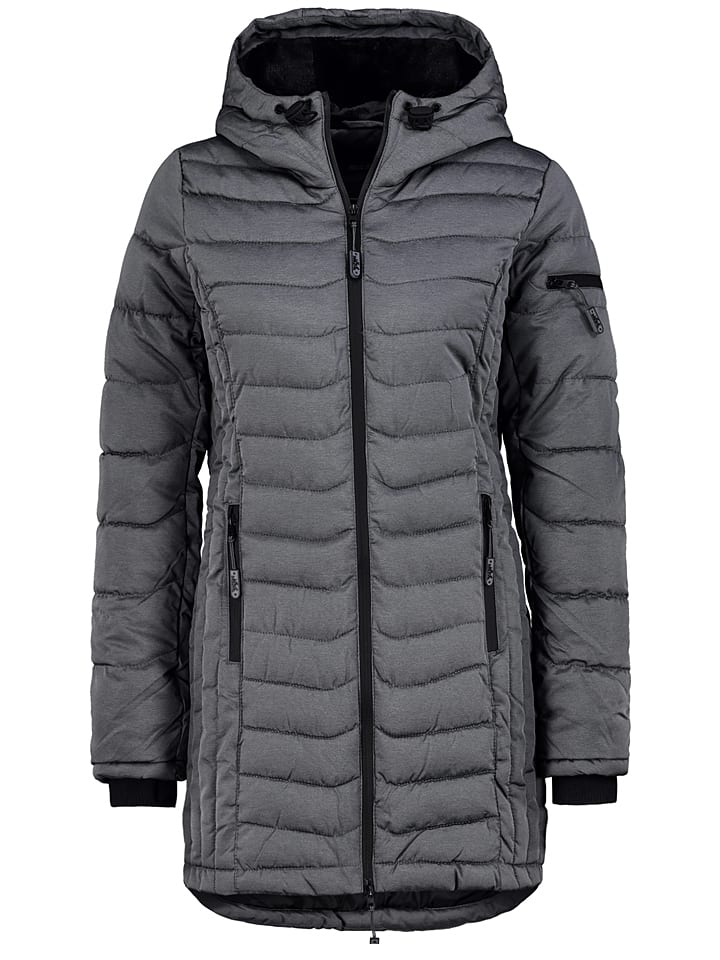 Sublevel Płaszcz pikowany w kolorze szarym rozmiar: XXL