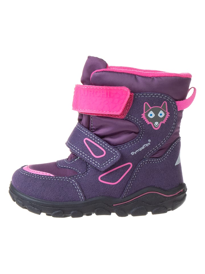 Lurchi Botki "Kenan" w kolorze fioletowym rozmiar: 22