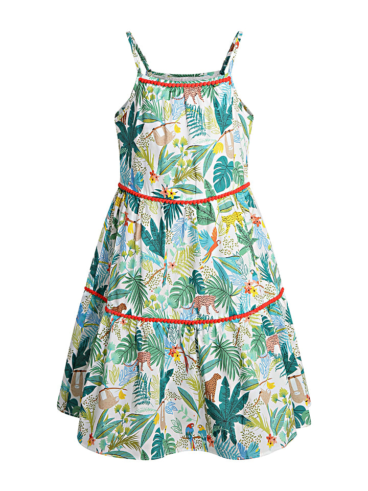 happy girls by Eisend Sukienka w kolorze zielonym rozmiar: 116