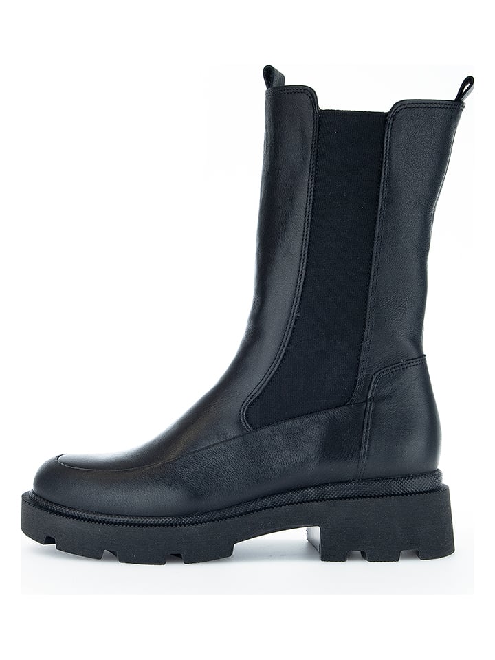 Gabor Skórzane kozaki w kolorze czarnym rozmiar: 38,5