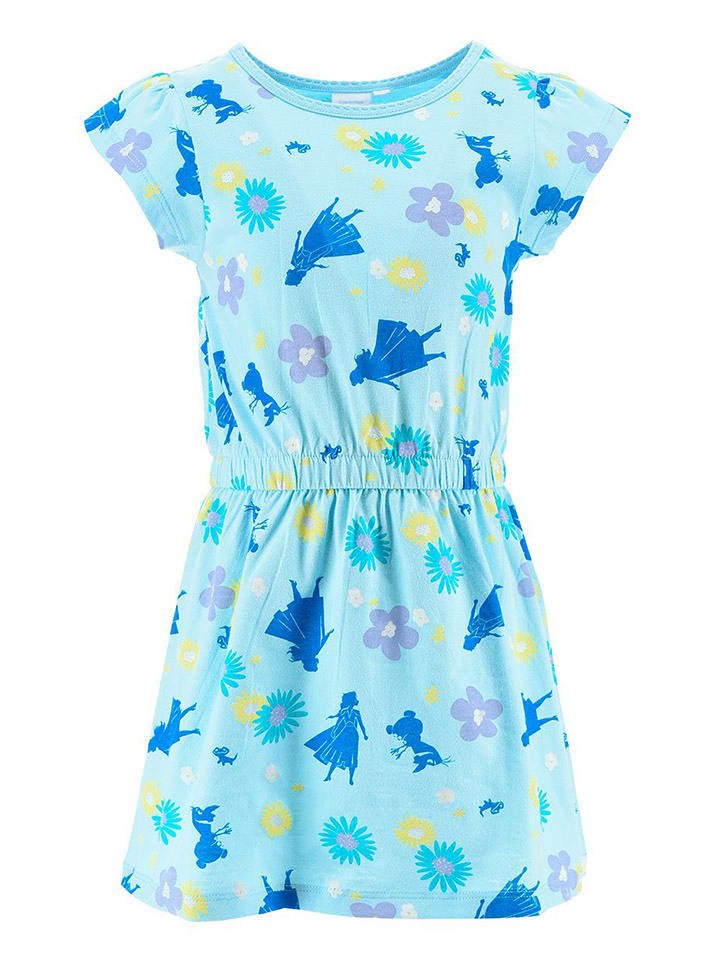 FROZEN Sukienka "Frozen" w kolorze błękitnym ze wzorem rozmiar: 116