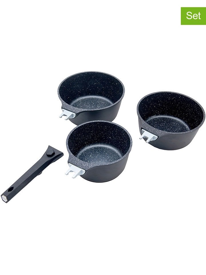 Laguiole 4-częściowy zestaw "Alizée" w kolorze czarnym rozmiar: onesize