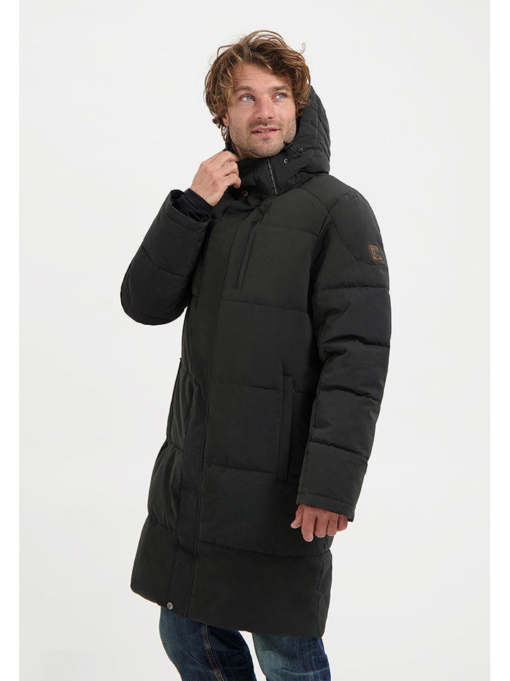 TRAVELIN' Płaszcz zimowy "Ludvig" w kolorze czarnym rozmiar: L