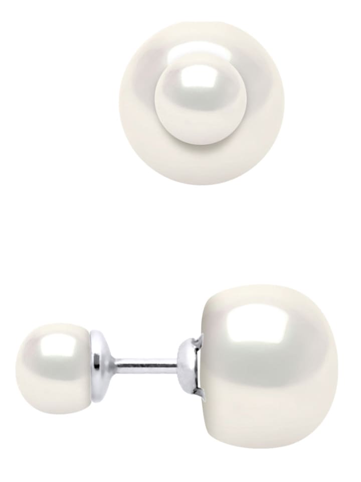 Pearl Addict Kolczyki-wkrętki w kolorze białym z perłami rozmiar: onesize