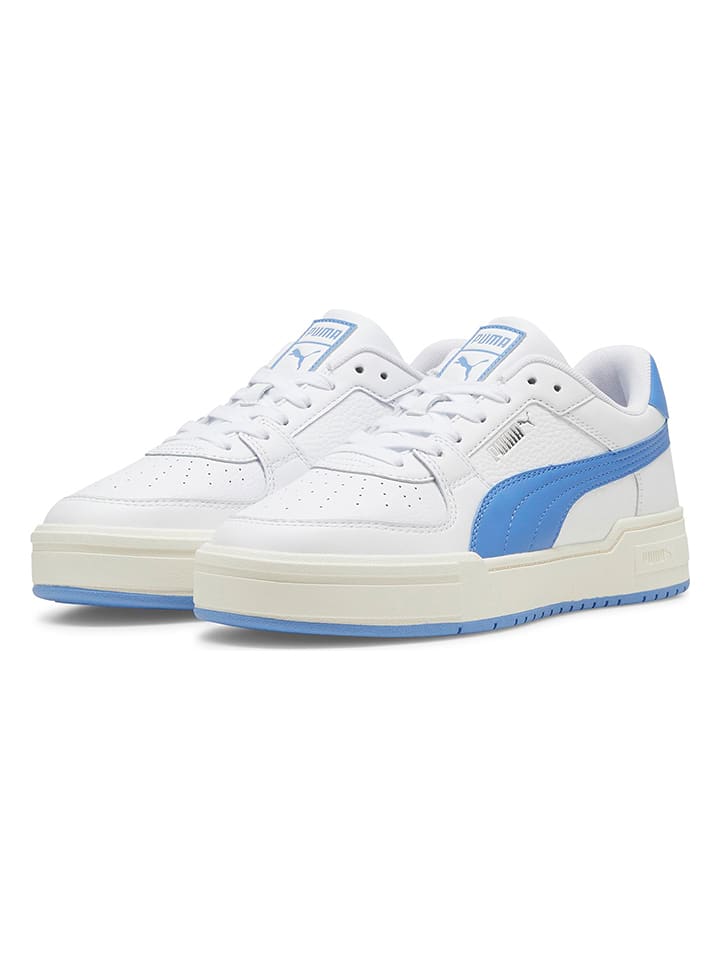 Puma Skórzane sneakersy "CA Pro Classic" w kolorze biało-niebieskim rozmiar: 41