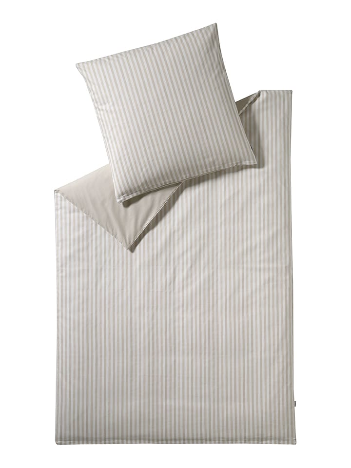 ESPRIT Komplet pościeli renforcé w kolorze beżowym rozmiar: 155x220 cm
