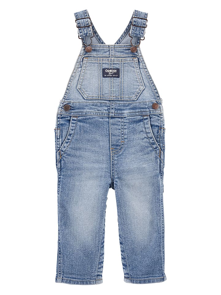 OshKosh Ogrodniczki dżinsowe w kolorze błękitnym rozmiar: 86