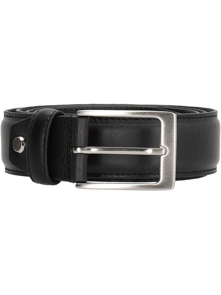 HIDE & STITCHES Skórzany pasek "Frisco" w kolorze czarnym rozmiar: 95