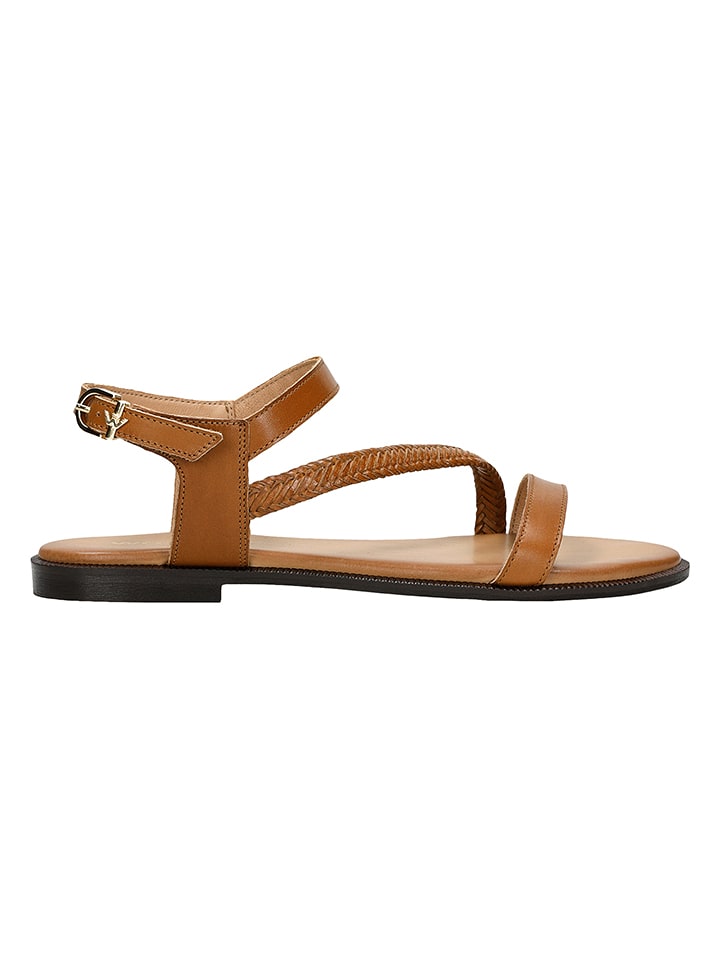 Wojas Skórzane sandały w kolorze jasnobrązowym rozmiar: 38