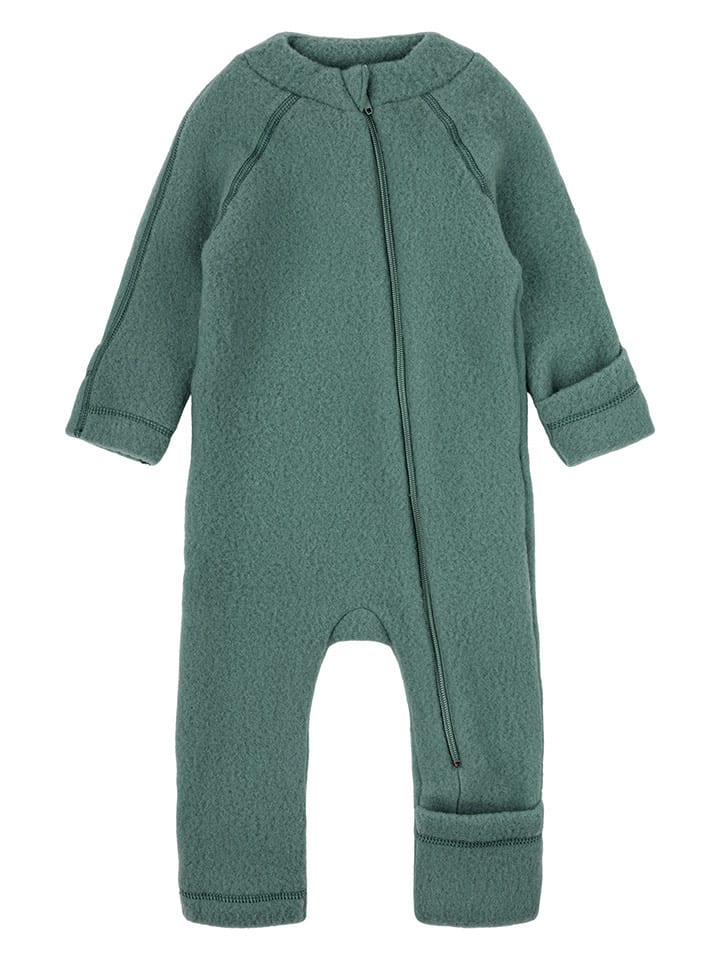 mikk-line Wełniany kombinezon w kolorze zielonym rozmiar: 86
