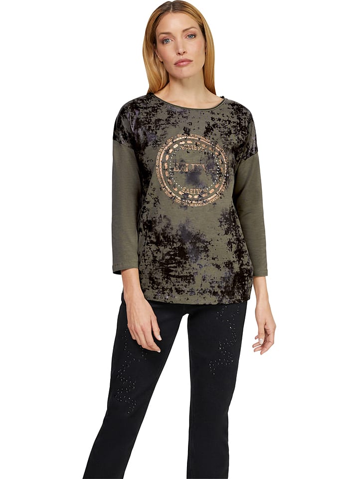 Heine Koszulka w kolorze khaki rozmiar: 34