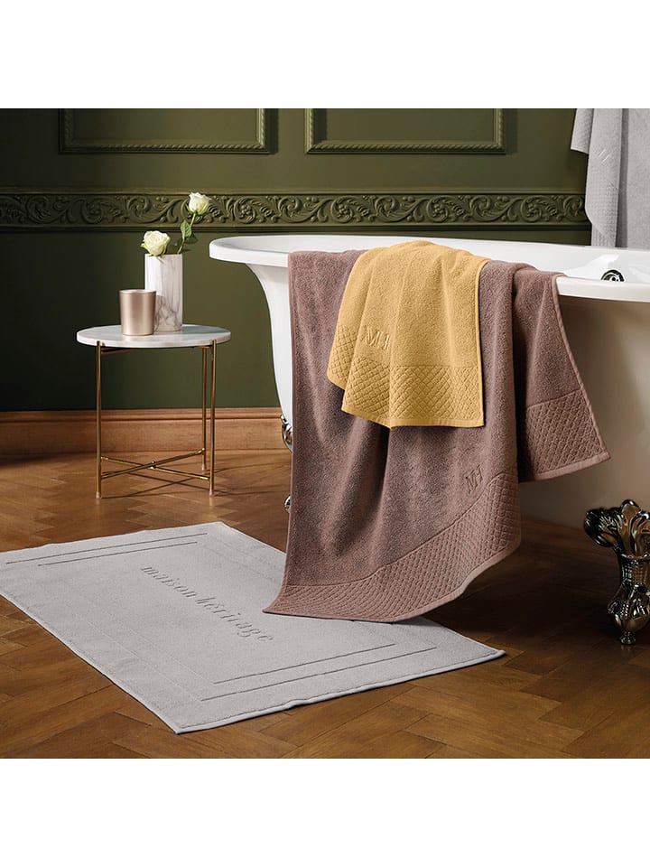 maison héritage PARIS Dywanik łazienkowy w kolorze żółtym rozmiar: 50x70 cm