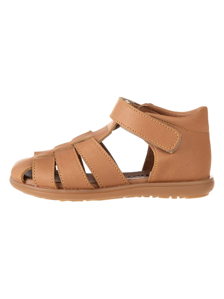 kmins Skórzane półsandały w kolorze jasnobrązowym rozmiar: 25