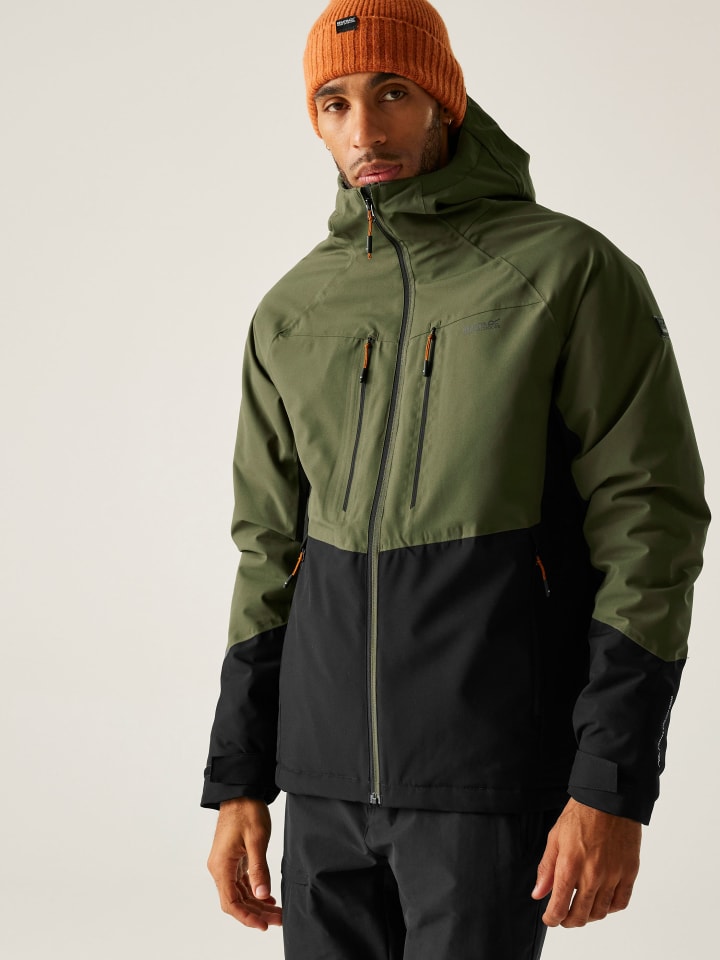 Regatta Kurtka przejściowa "Highton Stretch" w kolorze oliwkowo-czarnym rozmiar: S