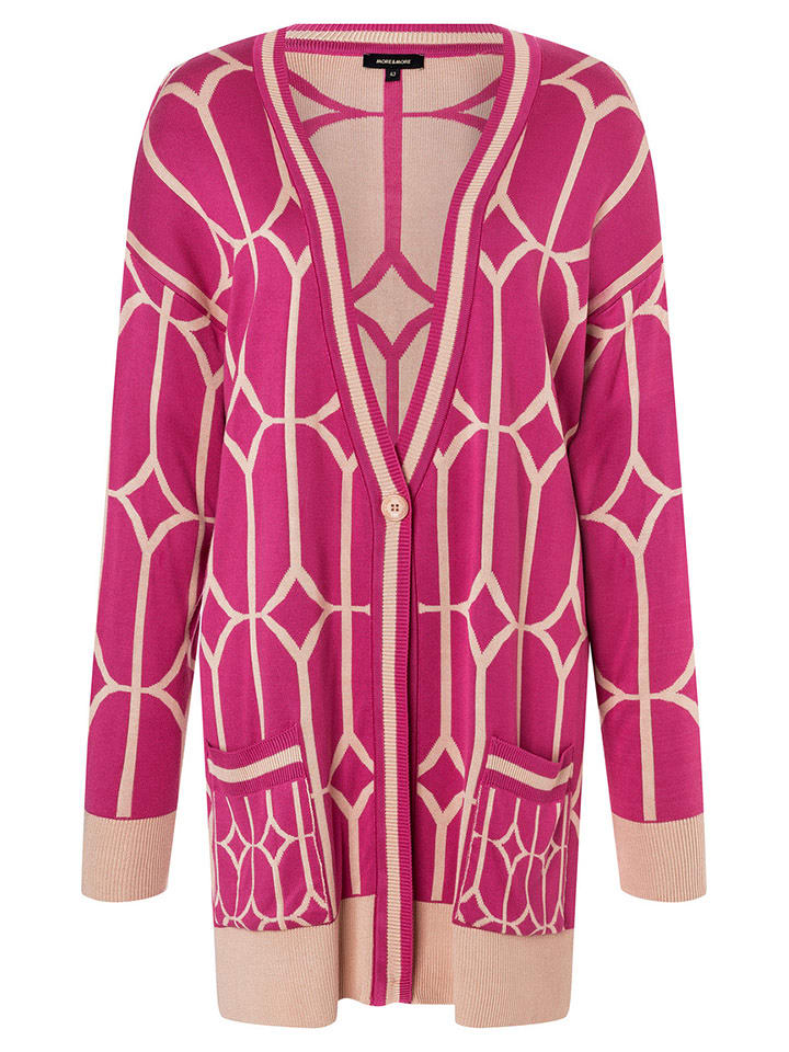 More & More Kardigan w kolorze różowo-beżowym rozmiar: 40