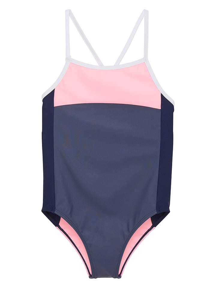 Color Kids Strój kąpielowy w kolorze granatowo-jasnoróżowym rozmiar: 110