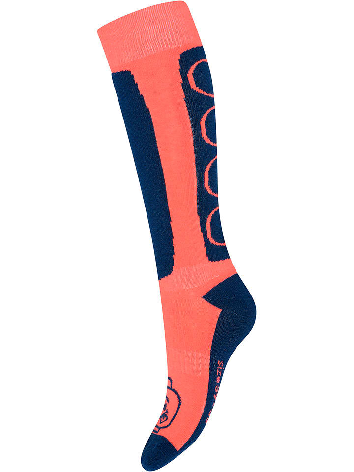 LEGO Skarpety narciarskie "Azun 700" w kolorze pomarańczowo-granatowym rozmiar: 26/27
