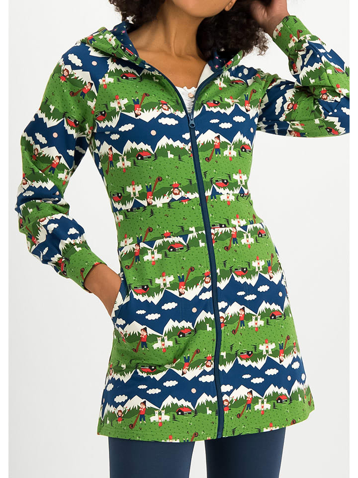 Blutsgeschwister Bluza "Bi Bim Butze" w kolorze zielono-niebieskim rozmiar: XS