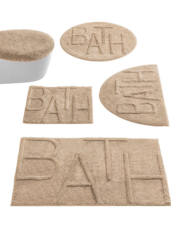 heine home Dywanik łazienkowy w kolorze beżowym rozmiar: 80x150 cm