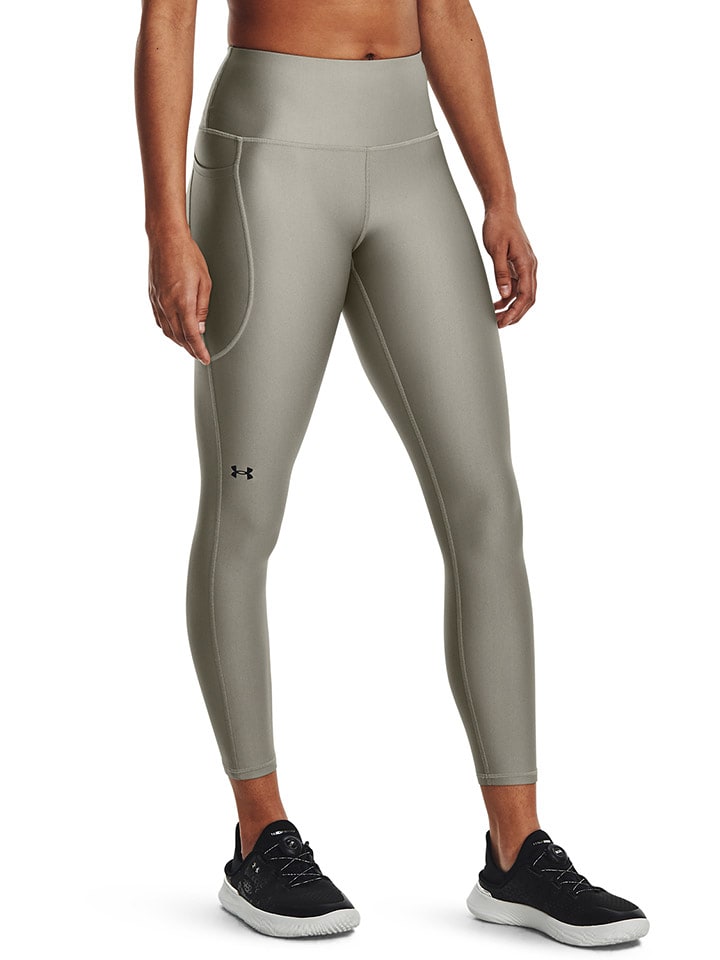 Under Armour Legginsy sportowe "Hi Ankle" w kolorze khaki rozmiar: XL