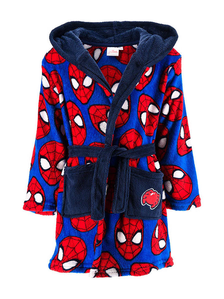 Spiderman Szlafrok "Spider-Man" w kolorze niebiesko-czerwonym rozmiar: 104