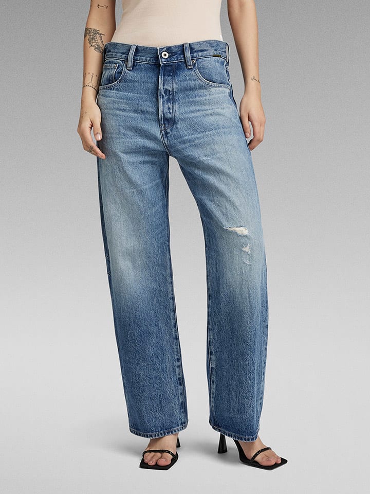 G-Star Dżinsy - Boyfriend fit - w kolorze niebieskim rozmiar: W30/L34