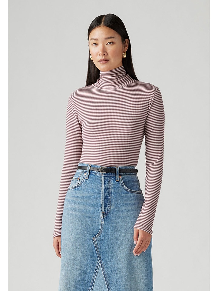 Levi's Koszulka w kolorze szarobrązowo-kremowym rozmiar: M