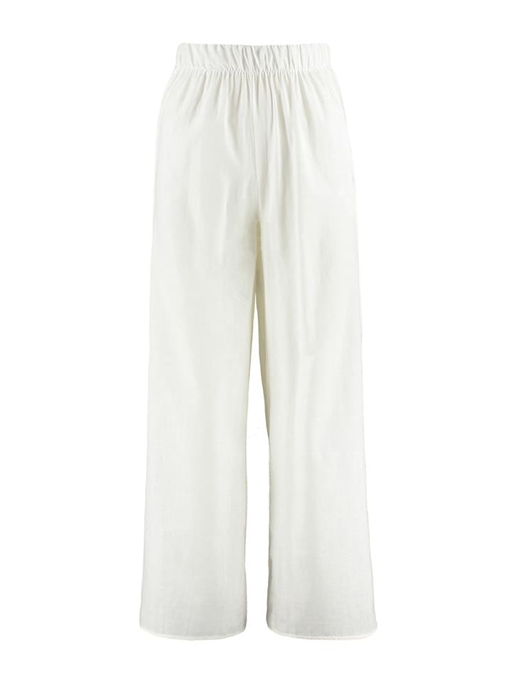 trendyol Spodnie w kolorze białym rozmiar: 34