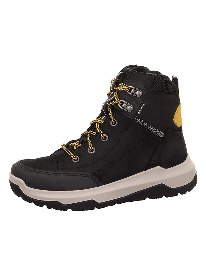 superfit Skórzane botki "Space" w kolorze czarnym rozmiar: 38