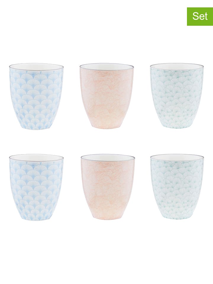 Björn Kubki (6 szt.) w kolorze błękitnym, jasnozielonym i jasnoróżowym - 300 ml rozmiar: onesize