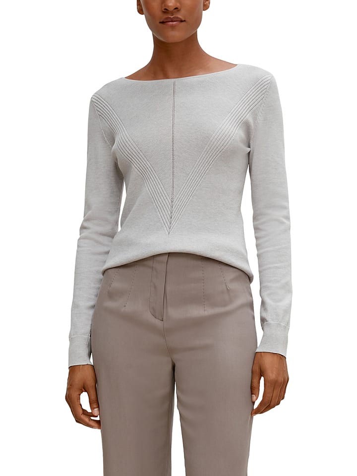 comma Sweter w kolorze jasnoszarym rozmiar: 38