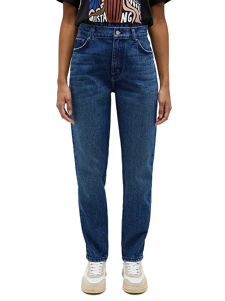 Mustang Dżinsy "Brooks" - Mom fit - w kolorze niebieskim rozmiar: W29/L30