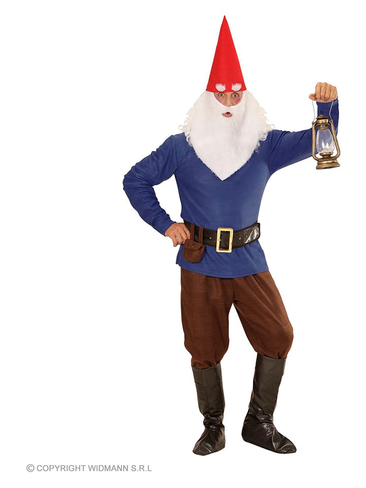 Carnival Party 5-częściowy kostium "Zwerg" w kolorze brązowo-niebieskim rozmiar: XXL