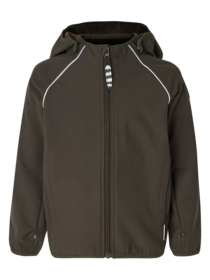 Kurtka softshellowa "Kali" w kolorze ciemnobrązowym