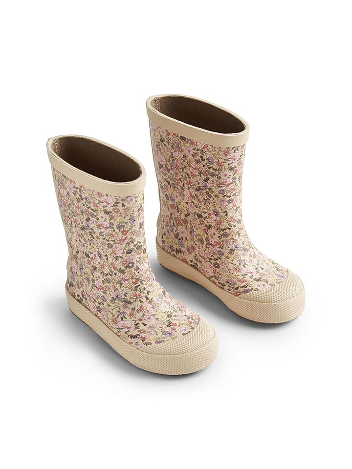 Wheat Kalosze "Muddy" w kolorze beżowym ze wzorem rozmiar: 25