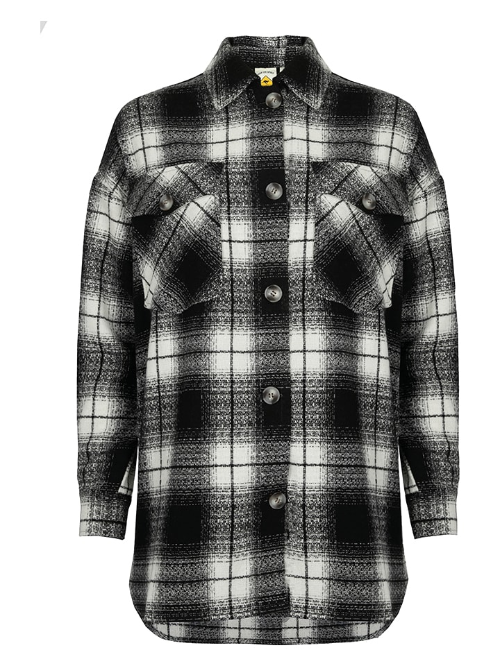 Roadsign Kurtka koszulowa w kolorze czarno-kremowym rozmiar: XXL