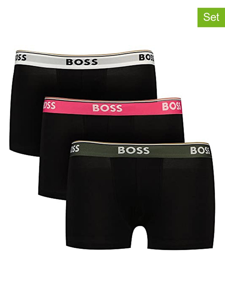 Hugo Boss Bokserki (3 pary) w kolorze czarnym rozmiar: XL