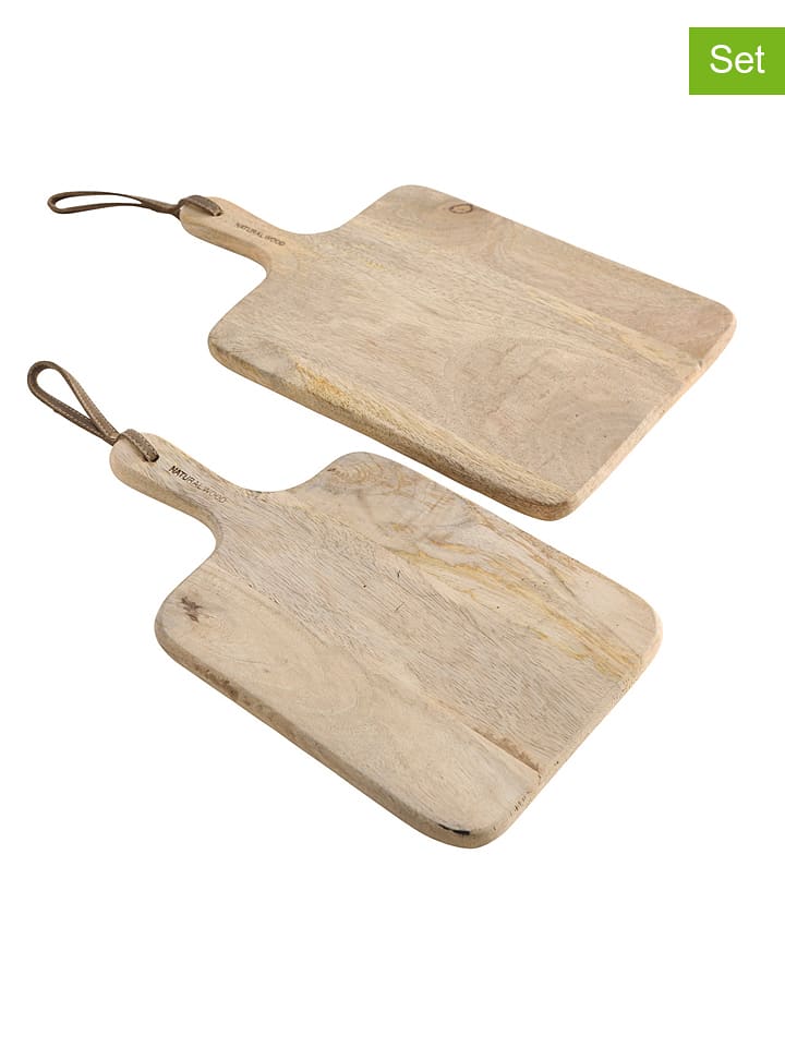 Boltze Deski (2 szt.) "Morne" w kolorze jasnobrązowym do krojenia rozmiar: onesize