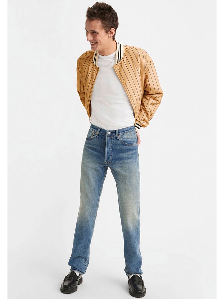 Levi´s Dżinsy "501" - Regular fit - w kolorze niebieskim rozmiar: W33/L32
