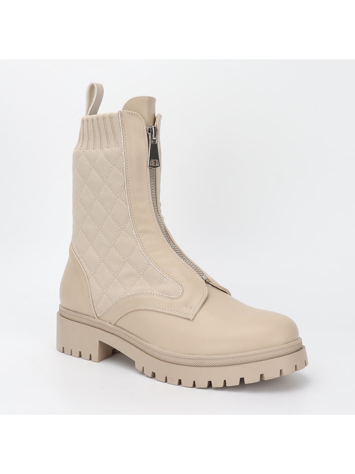 Botki w kolorze beżowym