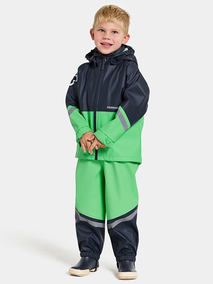 Didriksons 2-częściowy zestaw przeciwdeszczowy "Waterman" w kolorze granatowym rozmiar: 110